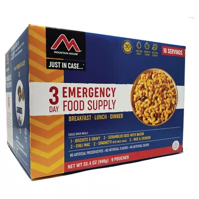 Mountain House 3-Day Emergency Food Kit Cl 0083608 • $98.37