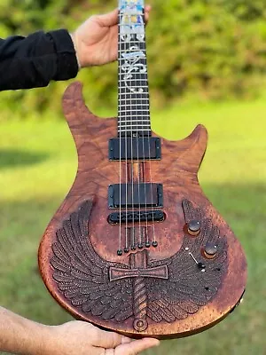 Warrior Guitar The Michael Sword Hand Carved One Of A Kind Custom Boutique • $1