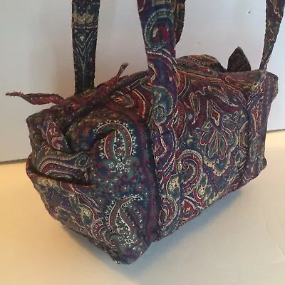 Vintage Vera Bradley MEDALLION (1995) 100 Handbag Mini Duffel-style Purse • $29.95