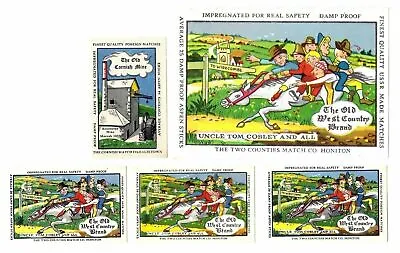 5 Soviet Latvia Matchbox Labels Export M/F BALTIJA The Old West Country Brand • $6.49