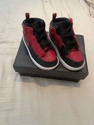 Kids Jordans UK Infant 7.5 Black And Red • £15