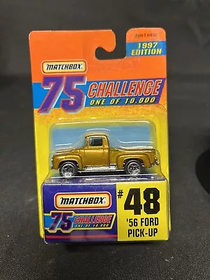 MATCHBOX #48 56 FORD PICKUP 1997 EDITION 1 Of 10000 75 GOLD CHALLENGE WITH BOX • $7.50