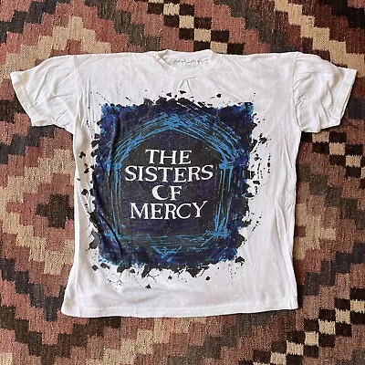 Vintage THE SISTERS OF MERCY T-Shirt Concert Tour 80s/90s Goth UK Decay Original • $145