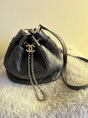 Chanel Coco Pleats Drawstring Bag Cruise • $6999