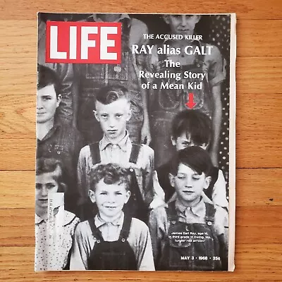 Life Magazine James Earl Ray Martin Luther King MLK Assassin Saturn 5 May 3 1968 • $7.46