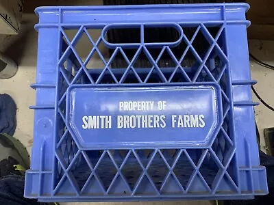 Vintage Smith Brothers Farms Plastic Milk Crate 13 X13 X11  Mfg. 6/81 EXC COND • $24.90