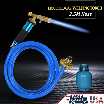 Gas Plumbing Burner Torch Propane Soldering Brazing Welding Torch Hose Kit • $23