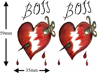 £4.99 • Buy Kids Rocky Horror Frank N Furter BOSS Tattoo X2 Great For Fancy Dress. Freepost