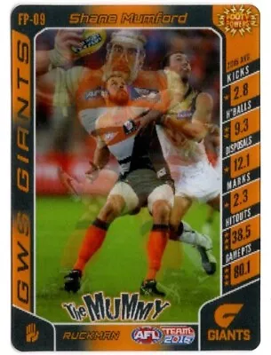 2016 Teamcoach 3D Footy Powers - Shane Mumford FP-09 GWS • $1.50