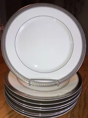 Mikasa Palatial Platinum L3235 Dinner Plates 10 7/8  (4) • $34