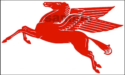 Mobil Gas Oil Decal 5   Pegasus Horse Left Facing • $5.25