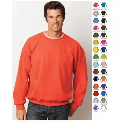 Gildan Heavy Blend Adult Crewneck Sweatshirt Pullover Jumper Fleece S-5XL G180 • $15.41