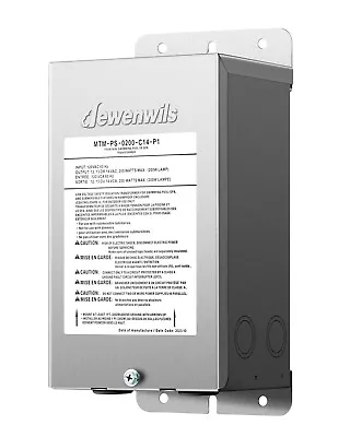 DEWENWILS 200W Low Voltage Pool Light Transformer Multi-tap Safety 120V AC • $70.54