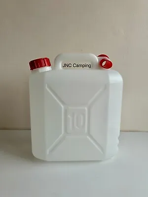 10 Litre Jerry Can Storage Container Water Petrol Diesel Fuel Spout Camping 10L • £10.95