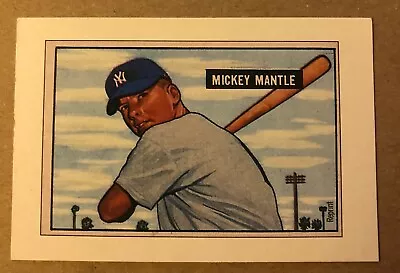 1989 Bowman Redemption Sweepstakes MICKEY MANTLE 1951 Reprint Unmarked Entry • $1.25