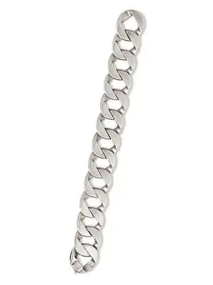 Verdura Vintage 73.09 Grams White Silver Link Bracelet 925 • $5764.71