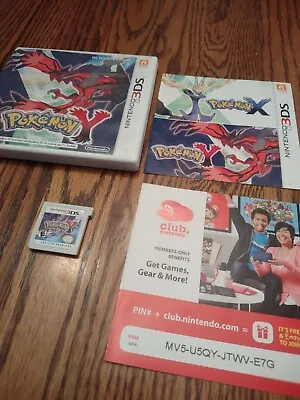Pokemon Y (Nintendo 3DS 2013) Complete CIB Game Case Manual And Insert!! • $38