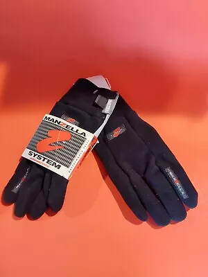 Vintage Manzella System Men's Xl Gloves Black Z-fleece Windstoper • $28.99