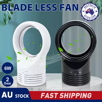 AU Powered Desk Mini Fan Bladeless Small Quiet Cooler Portable Table Desk Fan • $19.49