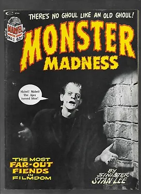 MONSTER MADNESS  #1 1972 Marvel Magazine By Stan Lee FRANKENSTEIN  Plus • $27.95