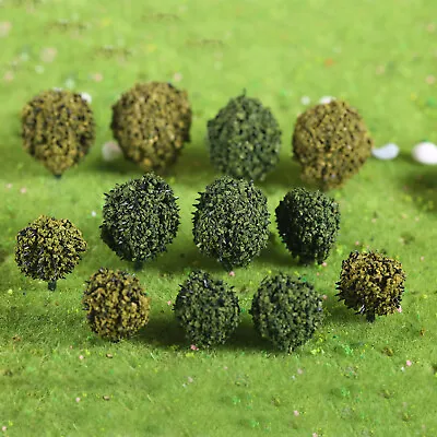 24Pcs Mixed Bush Trees Model Miniature War Gaming Terrain DIY Scenery Layout • $10.07