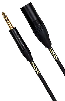 Mogami Gold TRS-XLRM Balanced 1/4  To XLR Male Patch Cable - 3' 6'10'15' 20' • $59.95