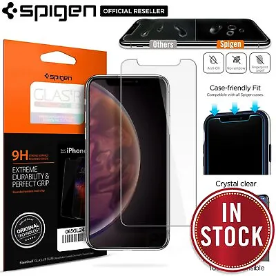 $19.99 • Buy For IPhone 11 Pro XS Max XR 8 7 Plus SE 3 Screen Protector SPIGEN Tempered Glass