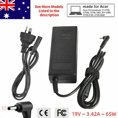 65W 19V 3.42A AC Power Adapter Charger For Acer C720 C720P PA-1650-80 PA-1450-26 • $17.99