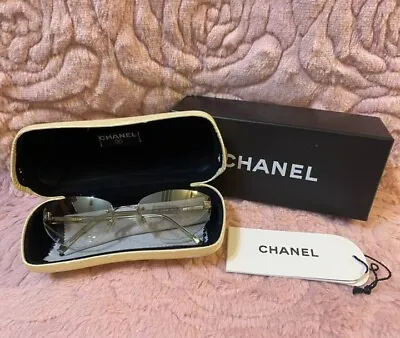 CHANEL Cateye Sunglasses Side Logo Womens With Case Box • £151.04