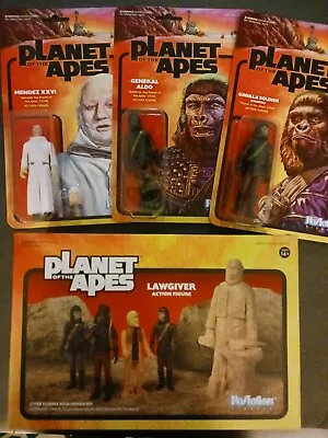 Super 7 Reaction Planet Of The Apes LOT OF 4 LAW GIVER GENERAL ALDO MENDEZ XXVI  • $80