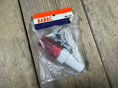 Babac No 66 Tail Light Vintage Bike Bicycle Rear Red Light Dynamo Battery NOS • $42.99