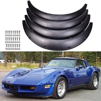 4pcs Fender Flares Wide Body Kit Wheel Arches For Chevrolet Corvette C3 C4 C5 • $69.19