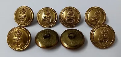 Vintage Naval Buttons Officers Rope Edge Kings Crown  Special Quality  RN Issue • £64.99