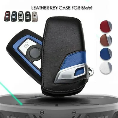 Leather Car Key Fob Case Cover For BMW 1 3 4 5 6 7 Series E90 F10 F20 F30 X3 X4 • $11.39