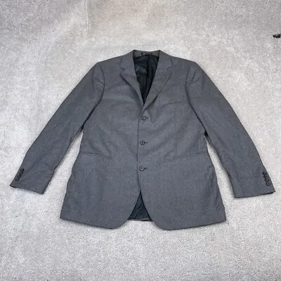 J Crew Blazer Mens 42L Long Gray Italian Wool Aldridge Sport Coat Suit Jacket • $31.47