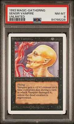 Sengir Vampire - Unlimited - NM To Mint - PSA 8. POP 5. More MTG In Store.  • $56.99