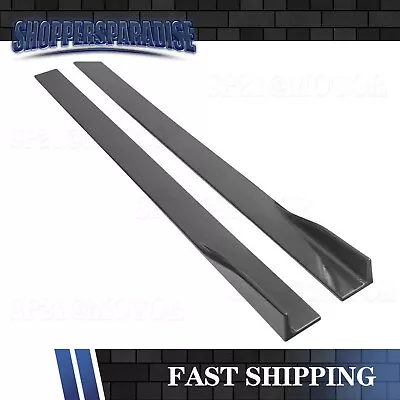 Carbon Fiber Side Skirts Extension For Mercedes Benz W205 C205 C43 C63 AMG 00-21 • $55.99