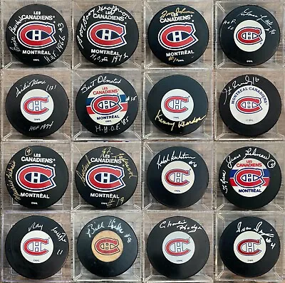 170 Different Montreal Canadiens Player Signed Hockey Pucks You Pick • $15