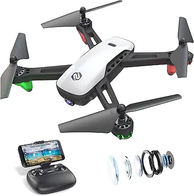 $188.99 • Buy SANROCK U52 Drones For Kids And Adults With 720P HD Camera, Wifi Live Video FPV 