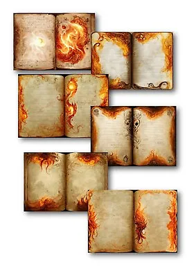 Grimoire Journal Scrapbooking Bundle Supplies Pages Mystical Scrapbook Paper • £4.50