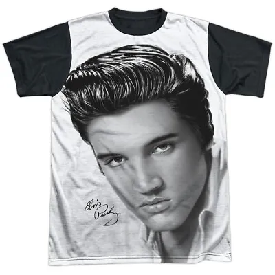 Elvis Presley Stare 2 Adult Halloween Costume T Shirt (Black Back) S-3XL • $19.99