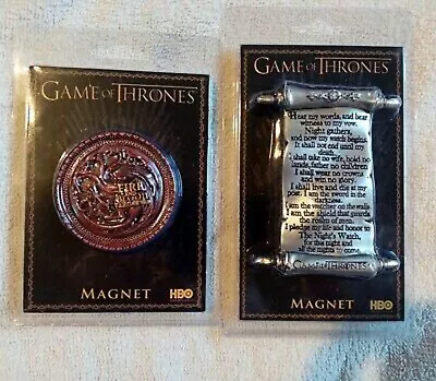 3 Game Of Thrones Sigil Magnets - Ice House Targaryem Hoiuse Stark BNIP • £20