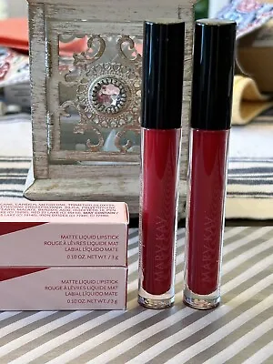 Mary Kay LTD Matte Liquid Lipstick Classic Red Lot- 2 Lipsticks- NIB! • $19.95