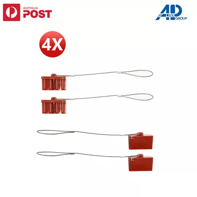 4x 175 AMP RED Anderson Style Plug Dust Cap Push On Dust Cap Cover • $20.95