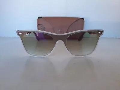 Ray Ban Unisex Blaze Wayfarer Gray Sunglasses W Case RB4440-N Made In Italy • $99.99
