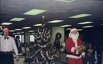 Vintage Photo Slide 1978 Christmas Santa Claus Office Party • $9.99