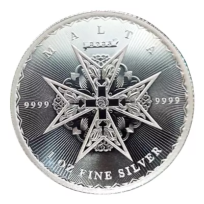 2023   Maltese Cross 1 Oz Silver Coin  BU .9999 Fine • $19.99