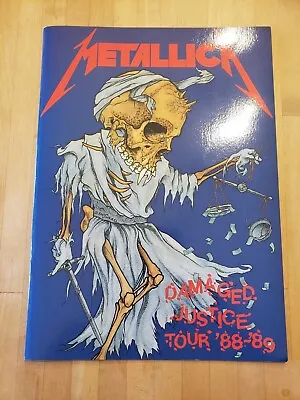 Metallica Damaged Justice Tour Book Program 1988-89 World Tour Excellent Shape • $49.99