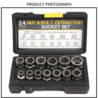 $48.34 • Buy 15pcs Impact Damaged Bolt Nut Screw Remover Tool Socket Threading Extractor Set
