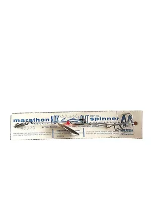 Marathon No. 4532G NOK-Out Spinner On Original Card Fishing Lure Vintage • $5